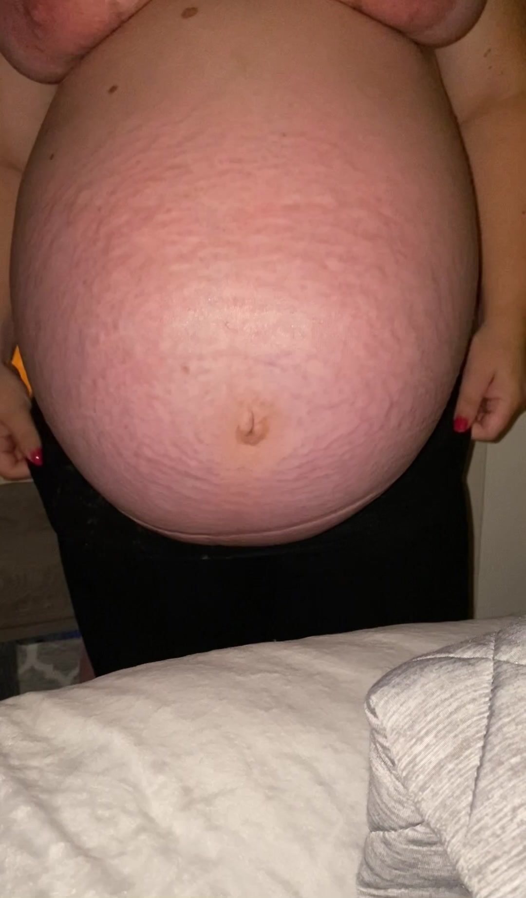 Milky J huge pregnant