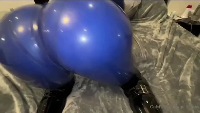 NICKIIBABY - HUGE THICK BIG BOOTY TEEN BLUE LATEX NEW (DM me to buy)