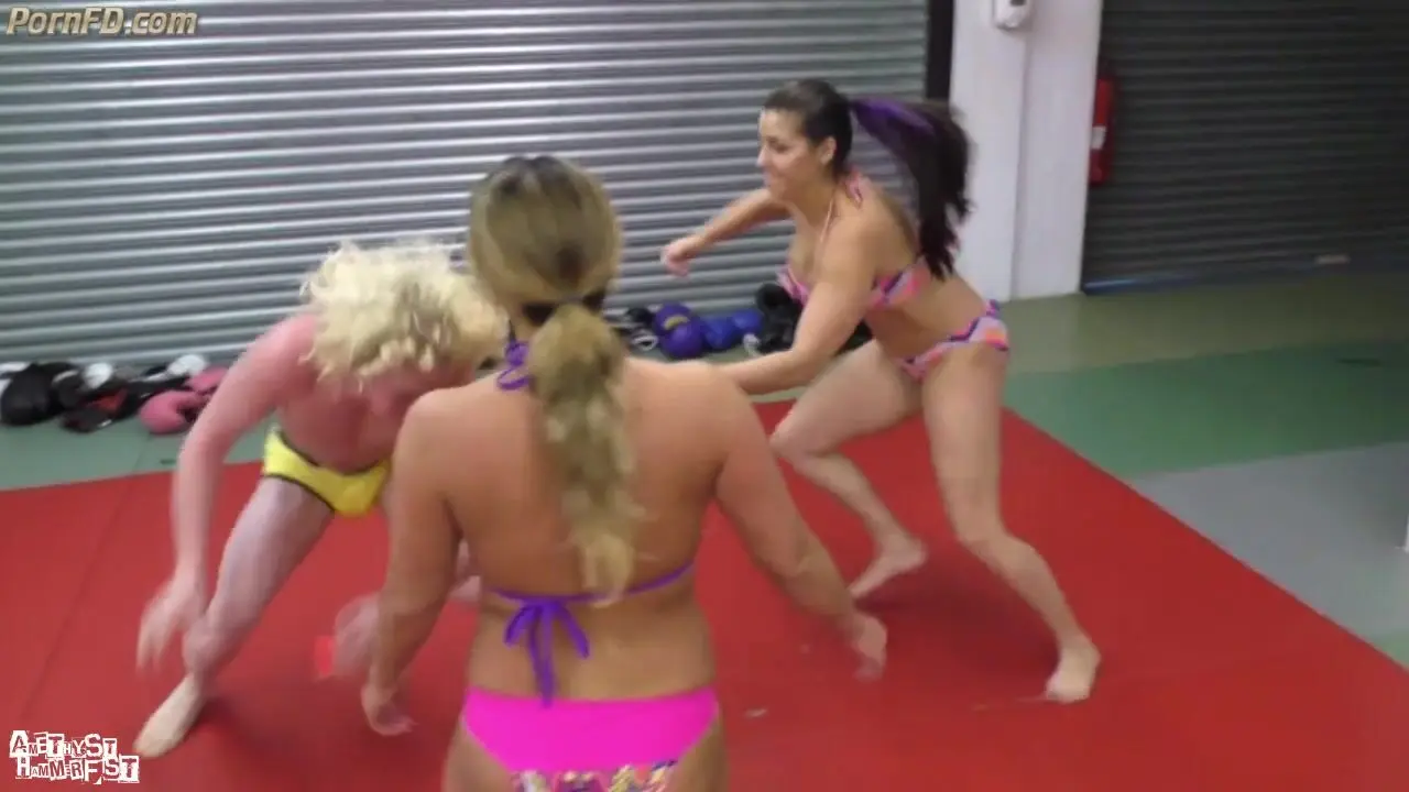 Mia and Megan jones vs man