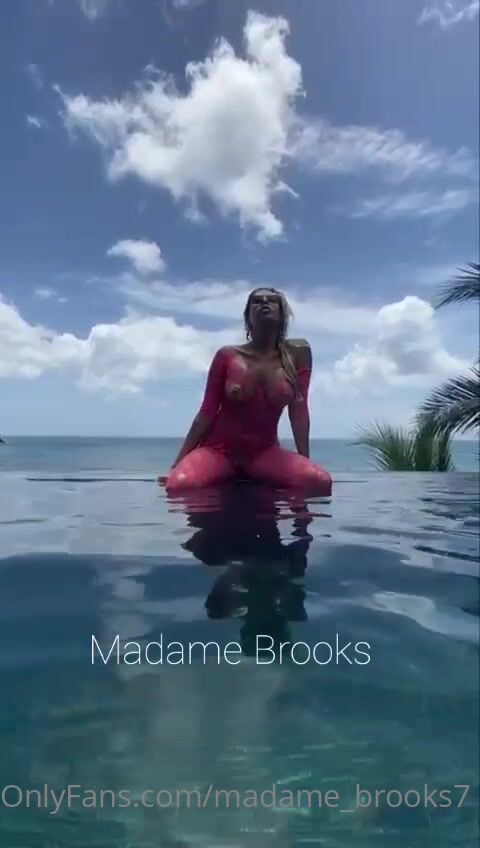 Madamebrooks7 teasing by the pool