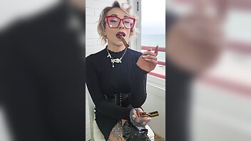 kinkerbell23 990998415 as promised here s my recent cigar clip taking in this delicious cigar decorated w/ my favourite leopard print pattern. it certainly did not disa onlyfans xxx porn videos