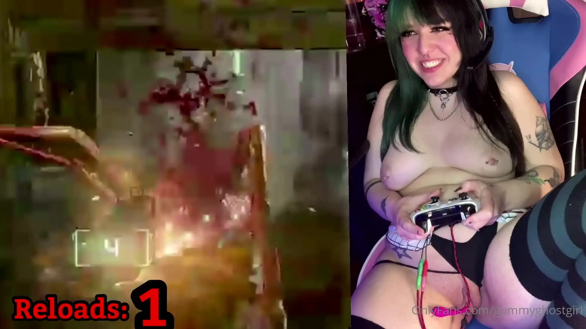 Gummyghostgirl gummy lewd plays dead space this time we re gonna try a  little challenge w/