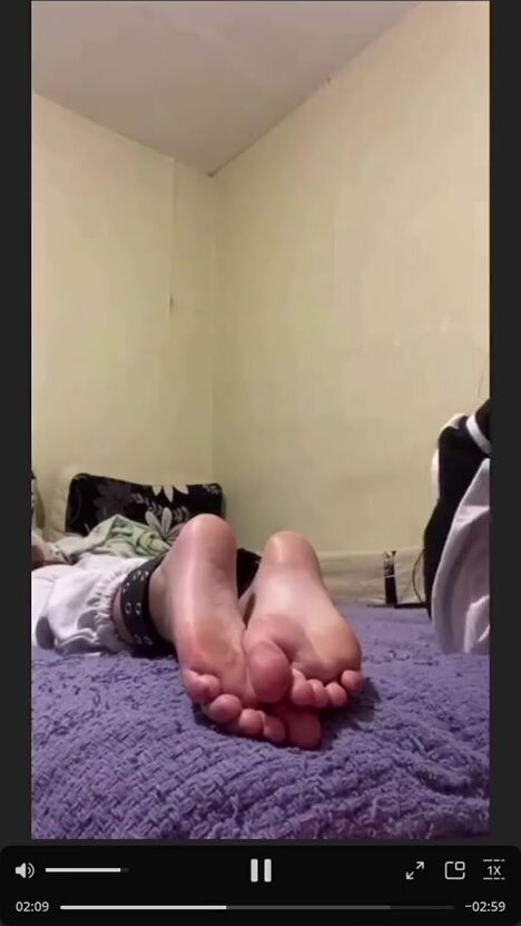 Tied Teen Foot Worship