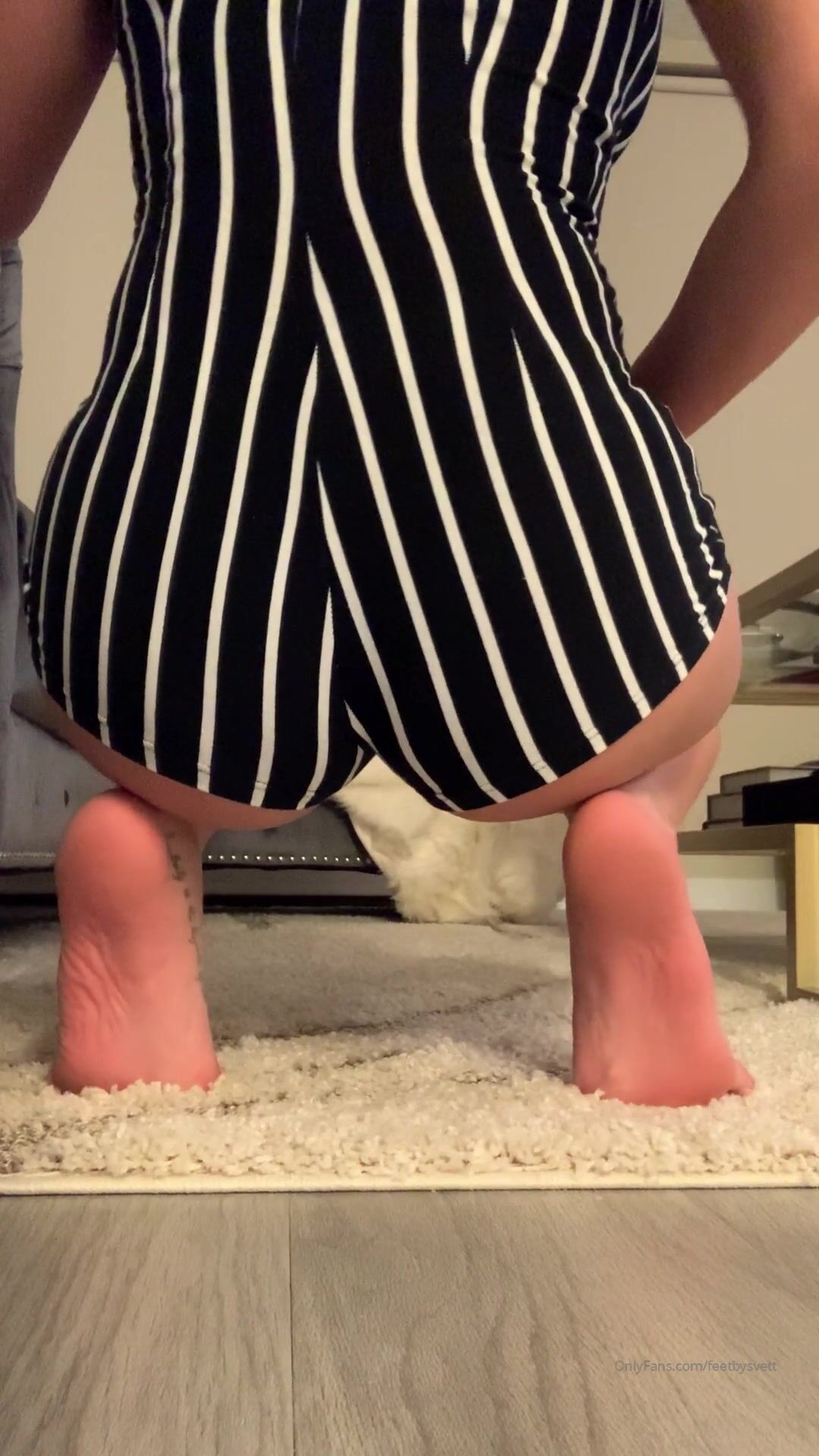 FeetBySvett Feet And Ass Striped Onesie OF 3 Min