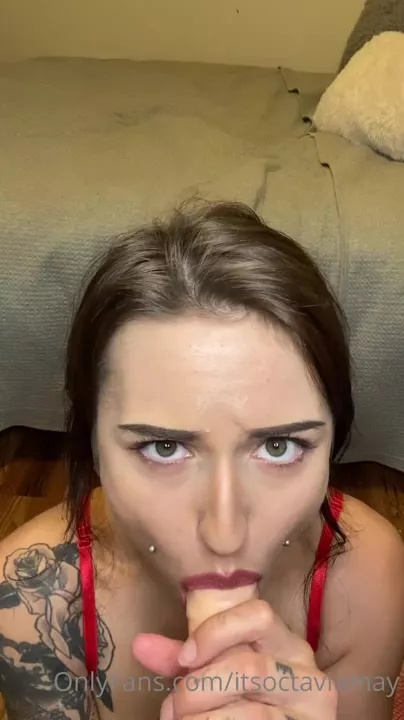 Octavia May-Dildo blowjob onlyfans