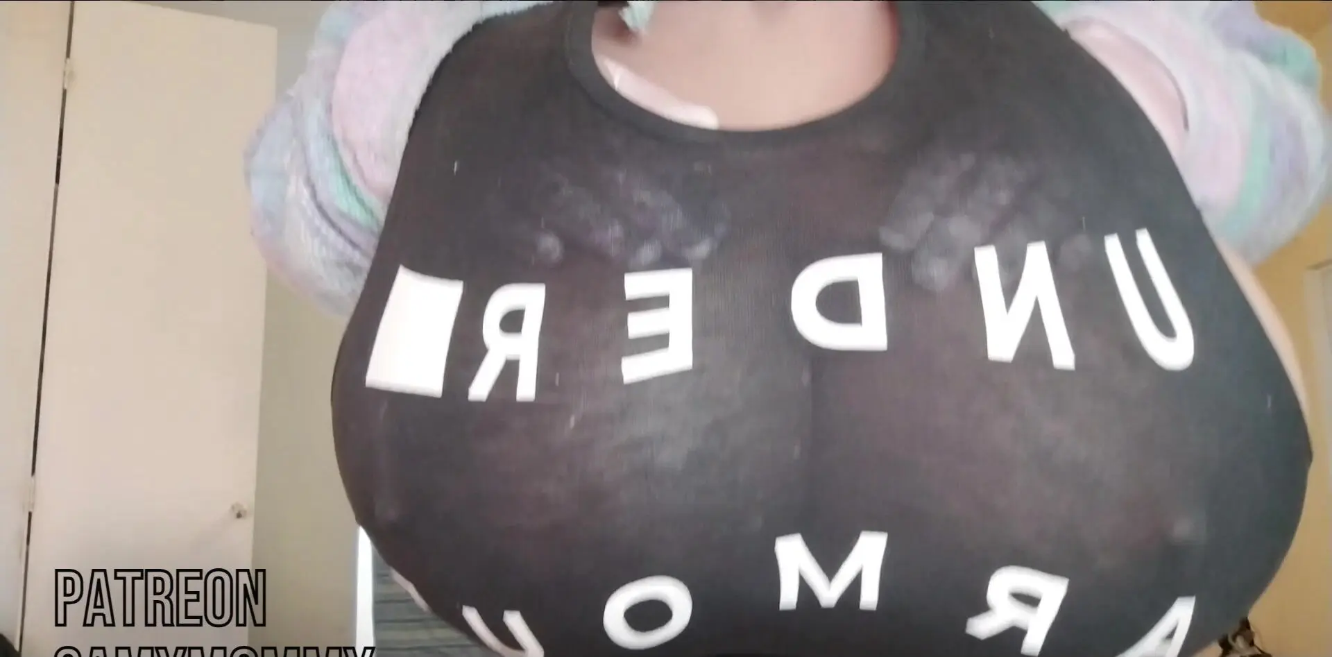 Samymommy riping tshirt tease amazing