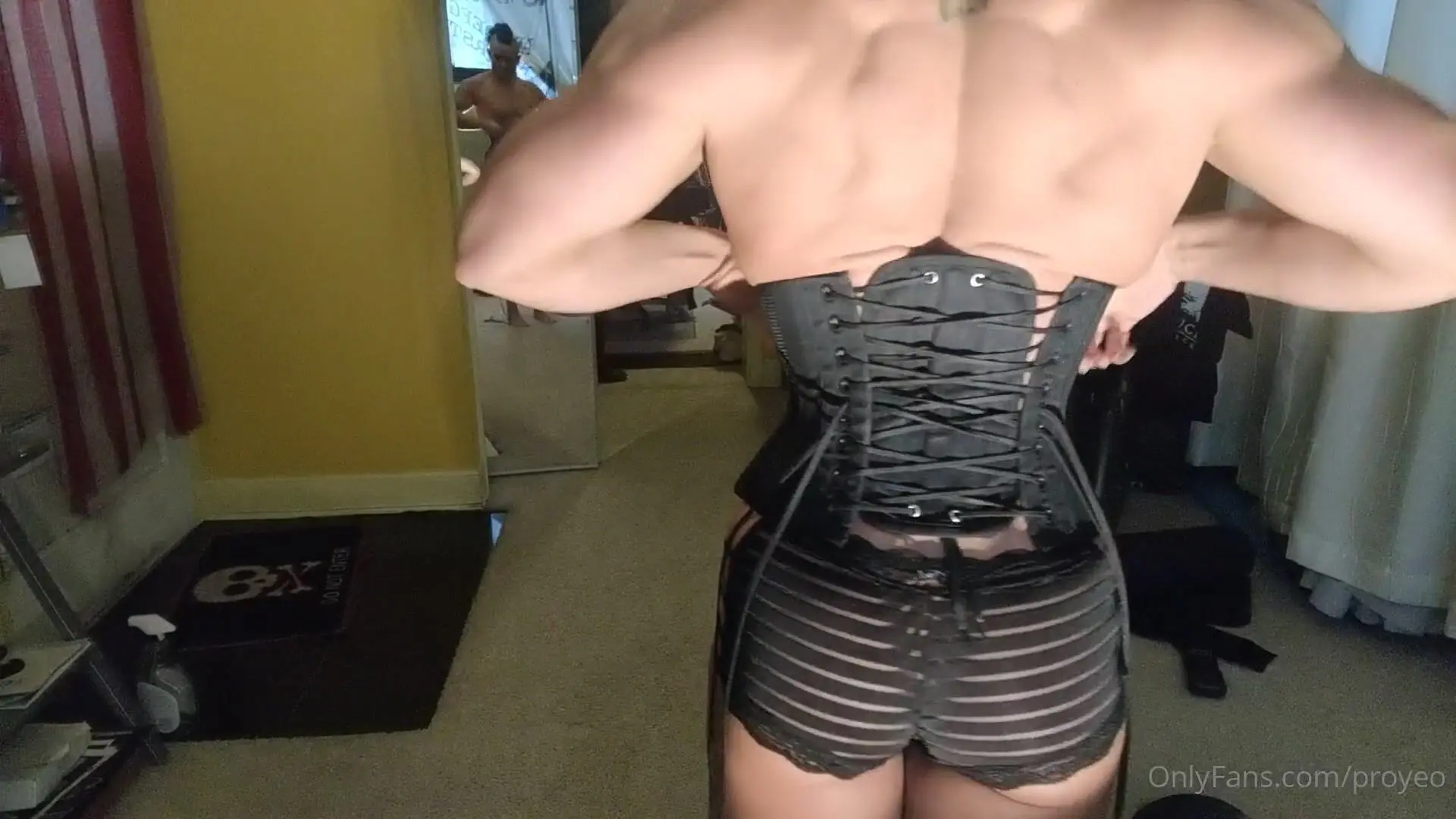 musclegeisha almost 8 minutes of corseted muscle lace up my first try w/ fundraising... 3 onlyfans xxx porn videos