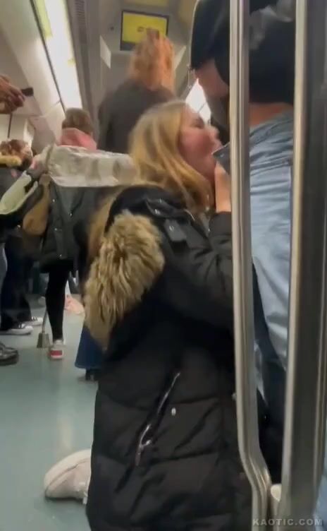 Blowjob on the train