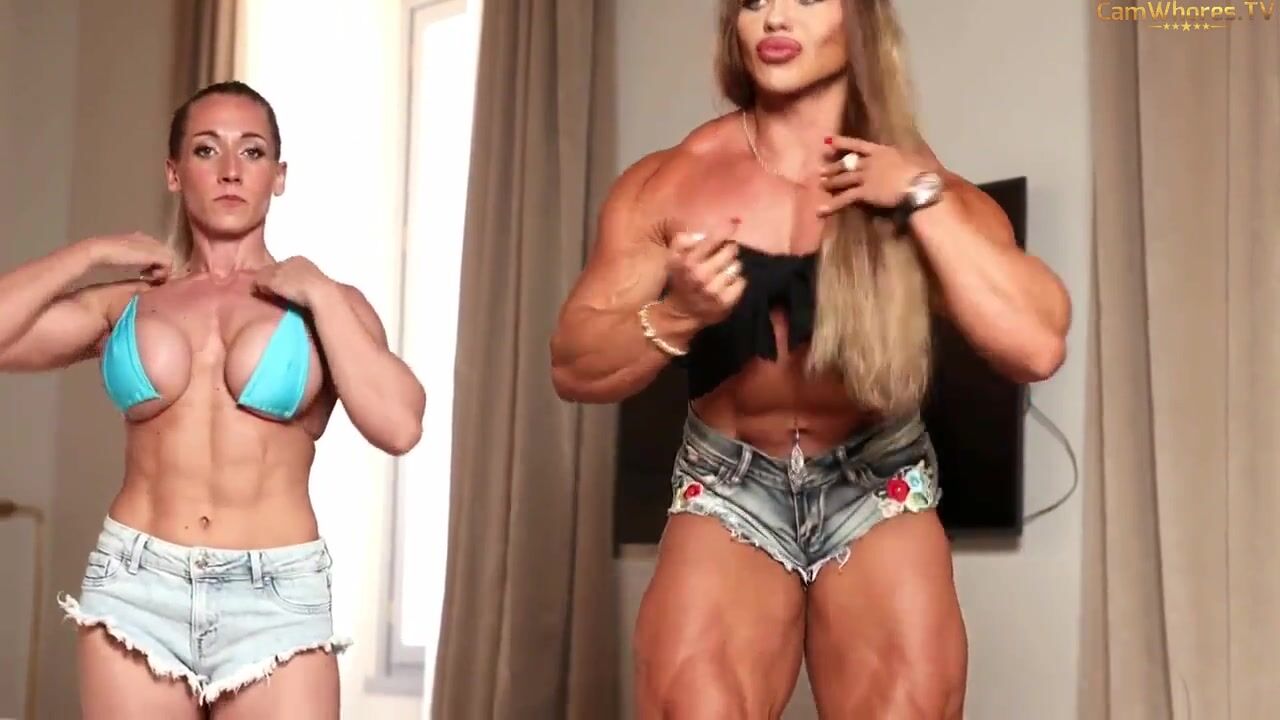 Amazonka muscle comparison with Reni Gendur