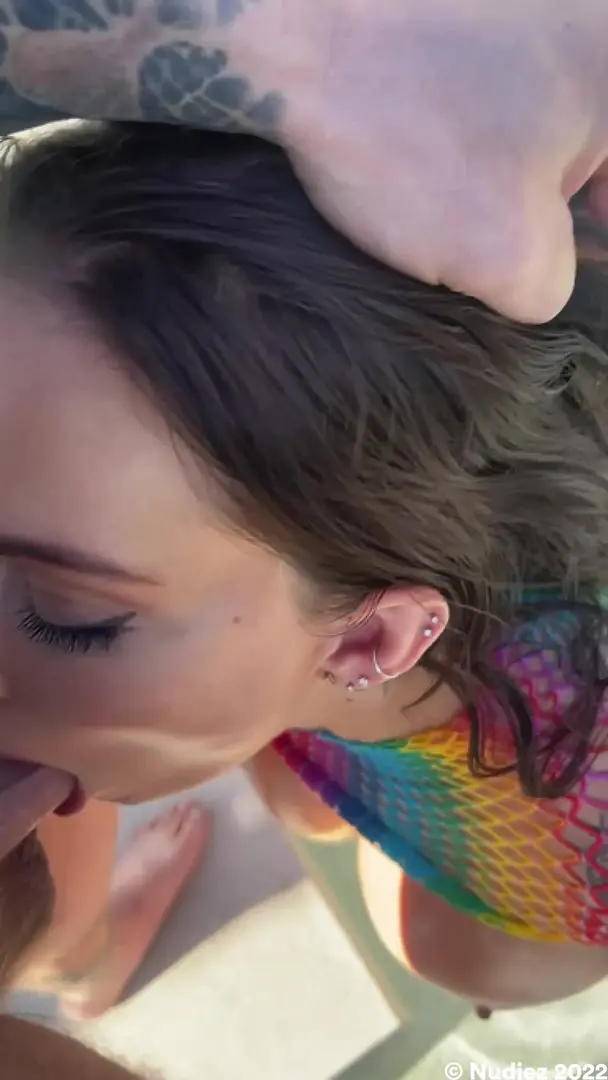 Viking Barbie - new pool Sloppy dirty talk bj