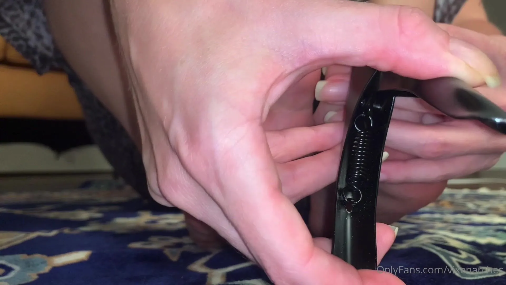vixenarches trimming my toenails after growing them for half a year. video was recorded in september onlyfans xxx porn videos