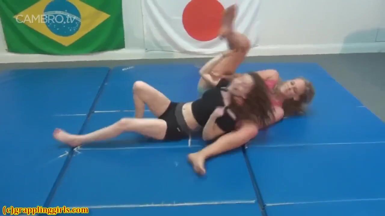 grappling girl