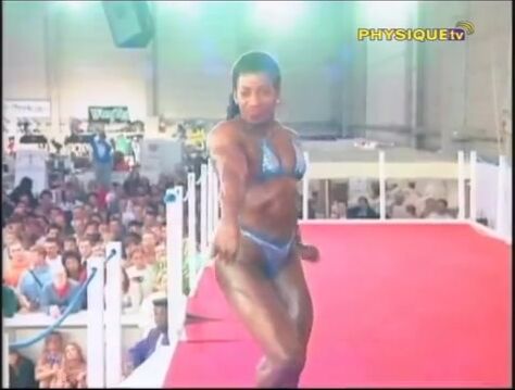 French bodybuilder Muriane Nicolas guest posing