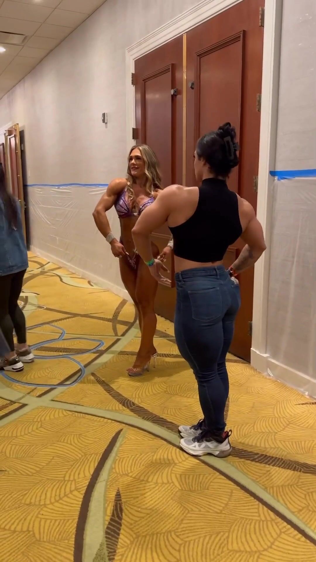 Gabi Consol Secco And Kristina Mendoza Posing Flexing