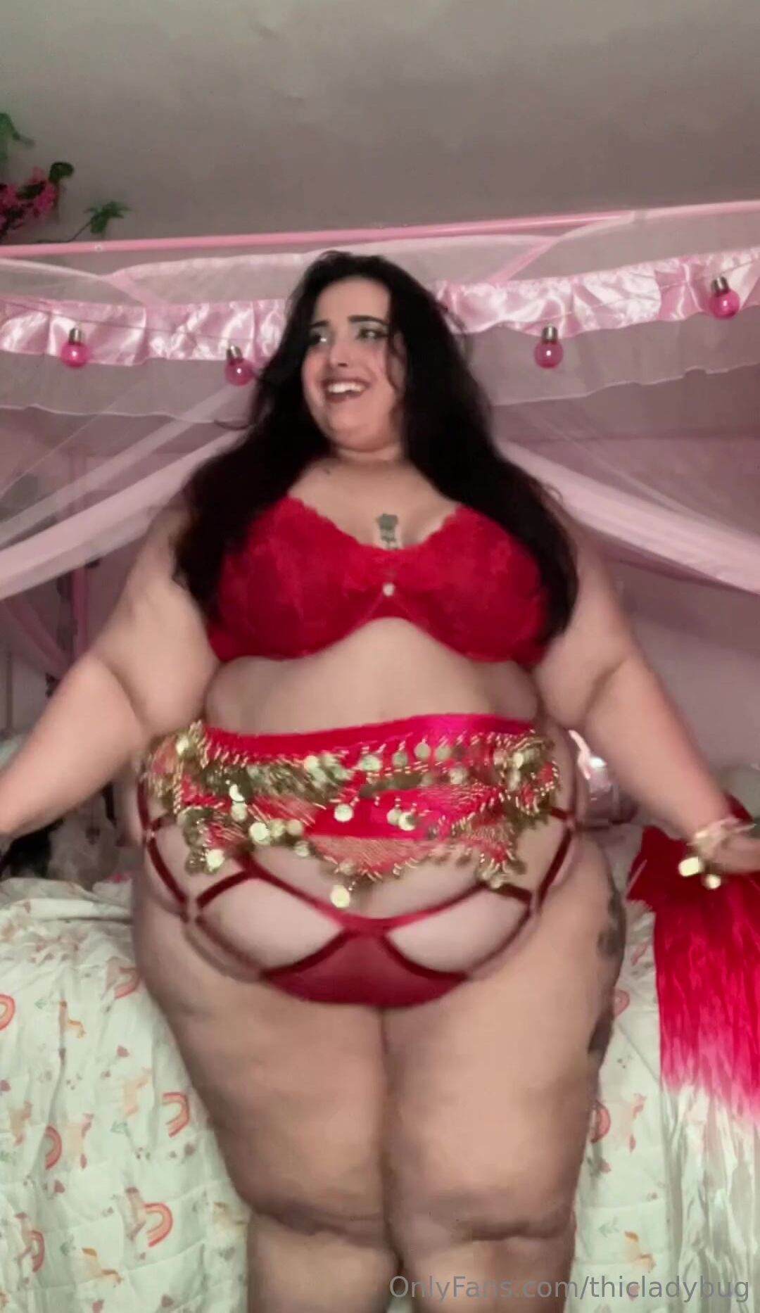 ssbbw thicladybug belly dance