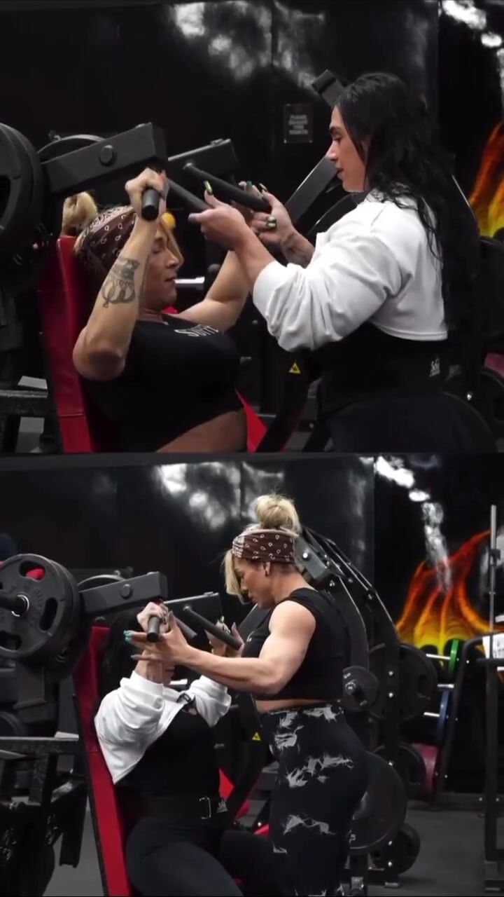 Kristina Mendoza And With A Friend Arms Workout