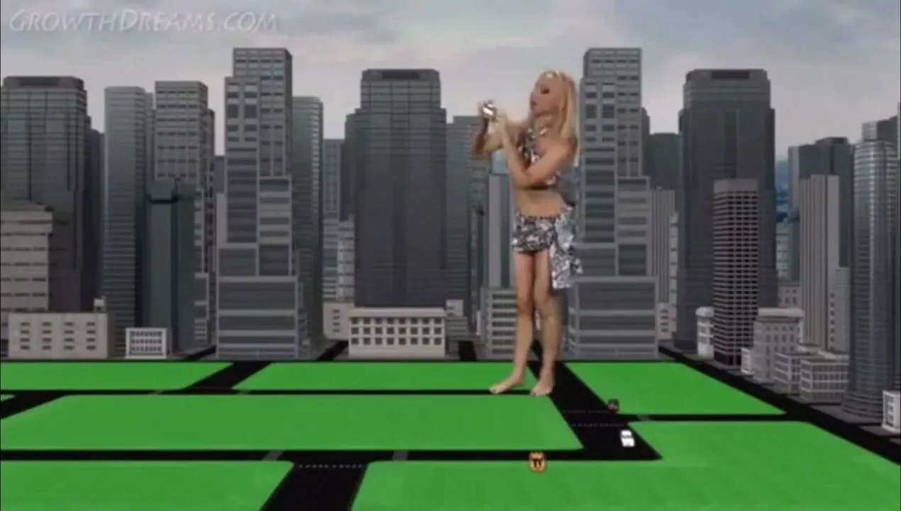 Giantess blondezila attack
