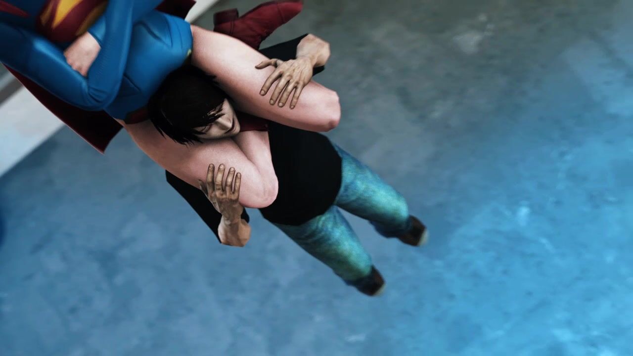 Supergirl headscissor animation