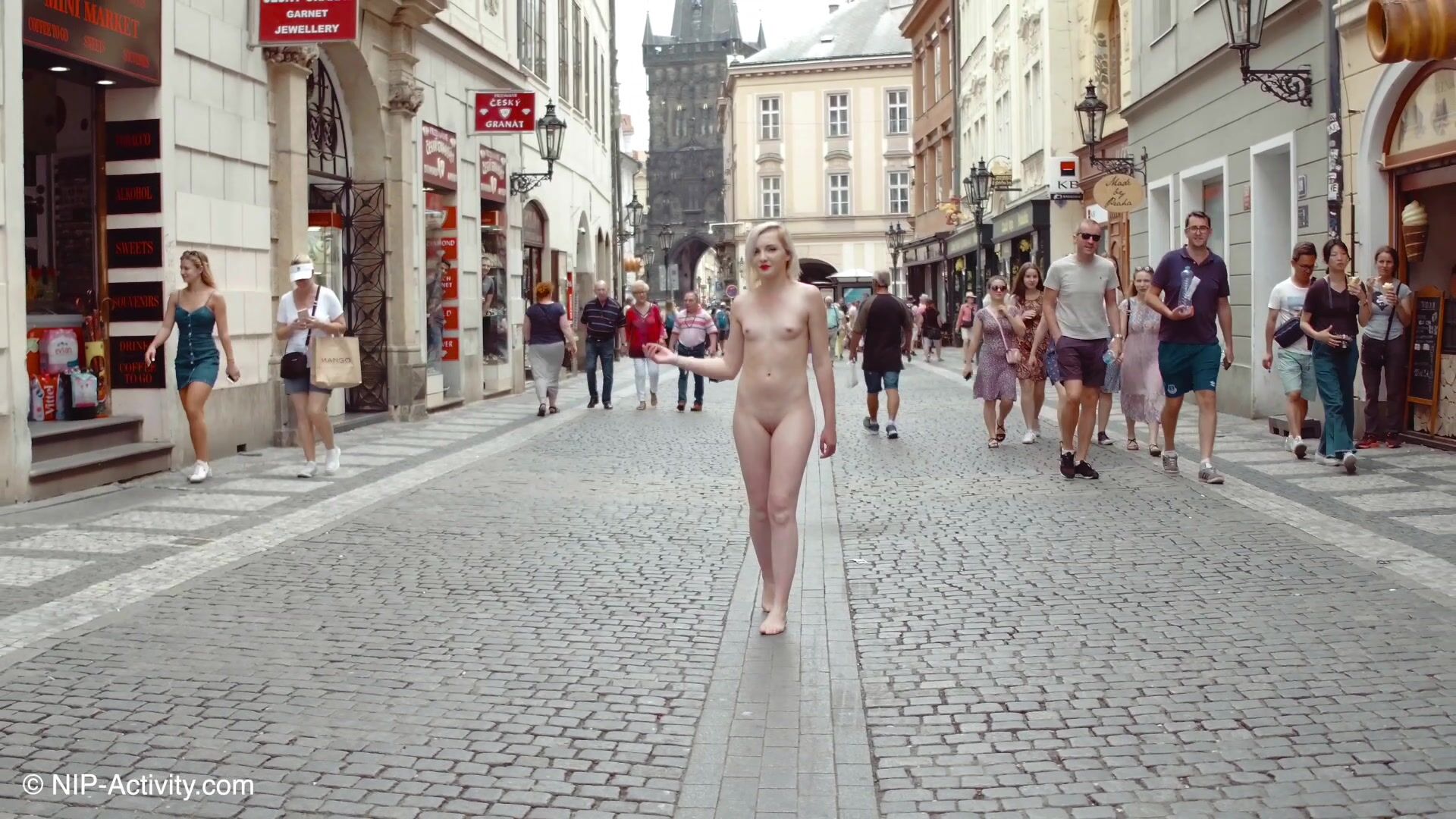 Tina - Naked in public