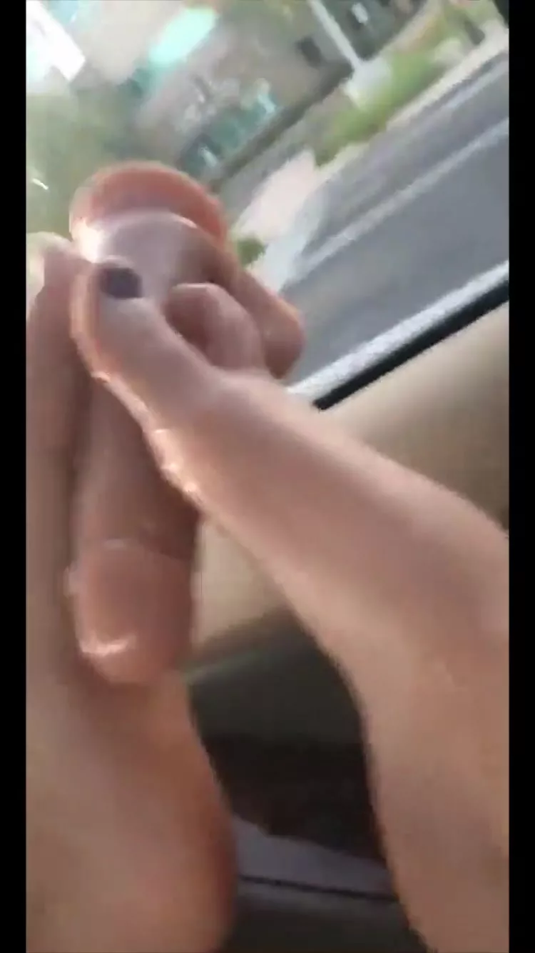 Violet Summers dildo footjob in car snapchat premium porn videos
