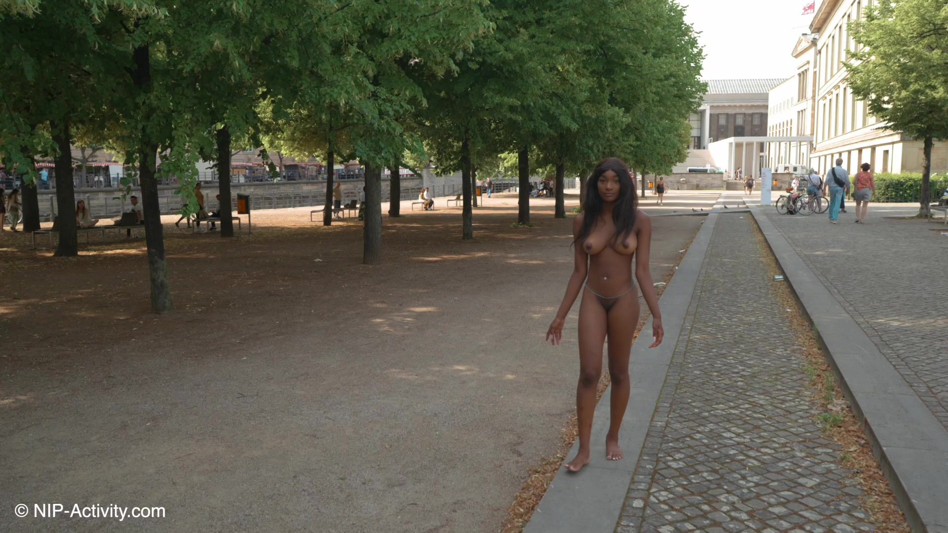 Michelle ebony naked public