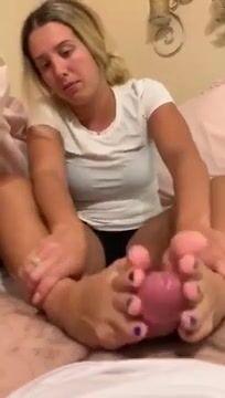 blonde smelly sexy feet out of sneakers