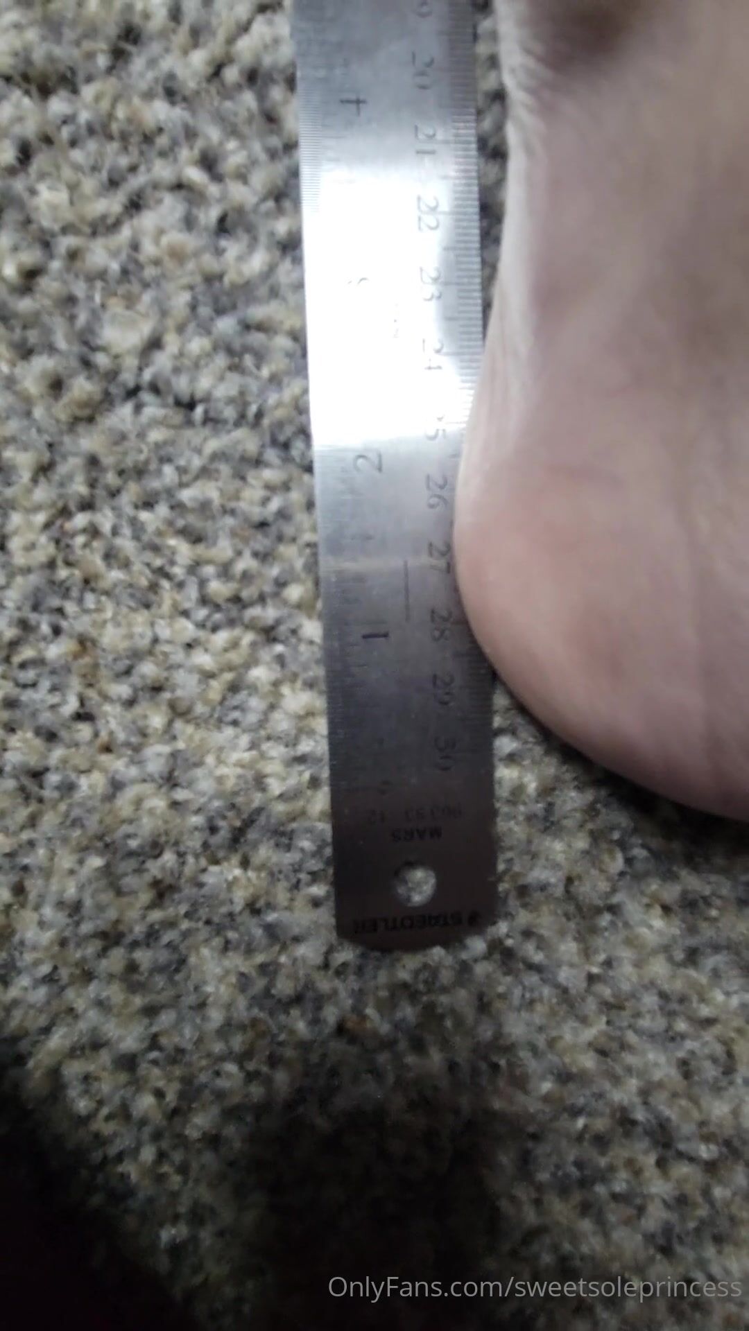 SweetSolePrincess Feet Measure