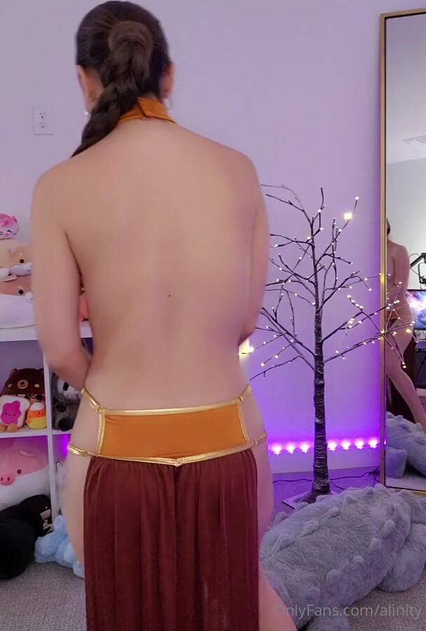 Alinity - Slave Leia Cosplay Naked Dancing Video