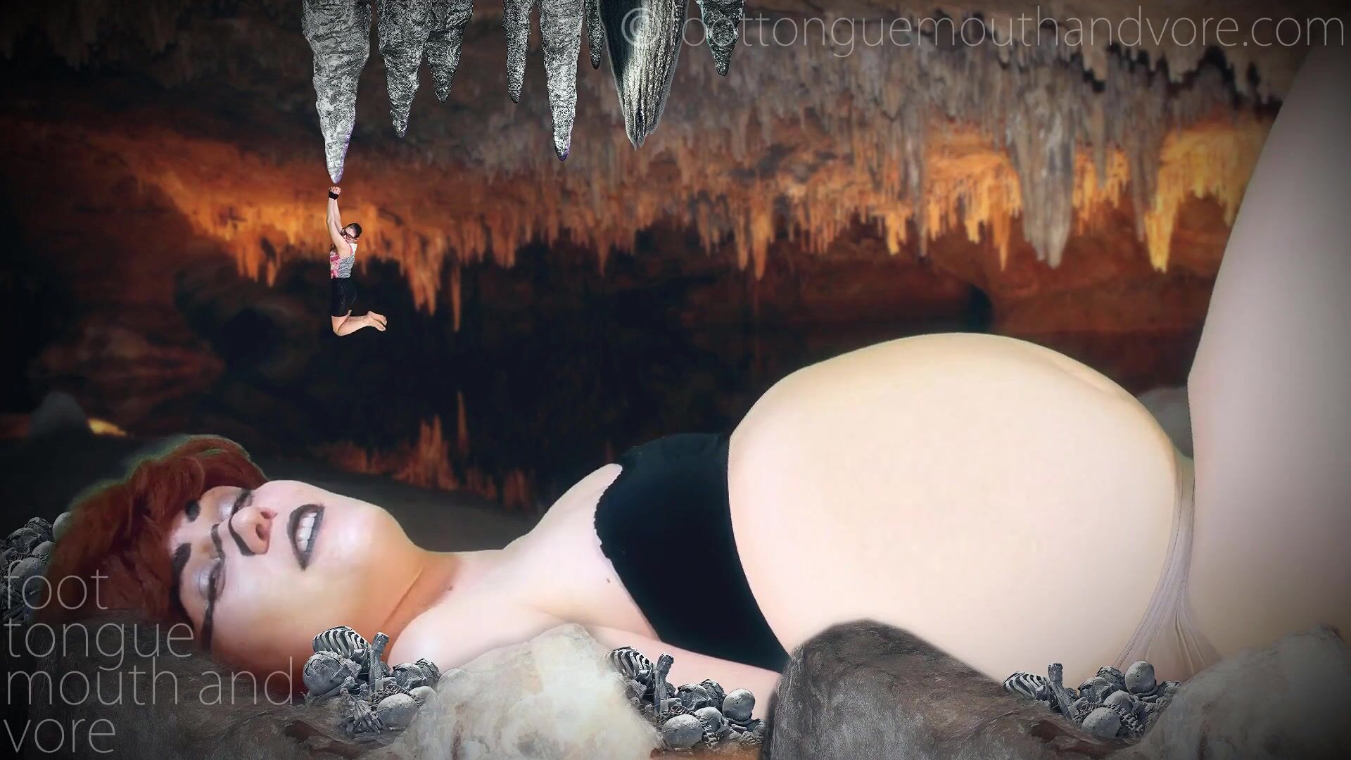 Giantess In Cave Eats You