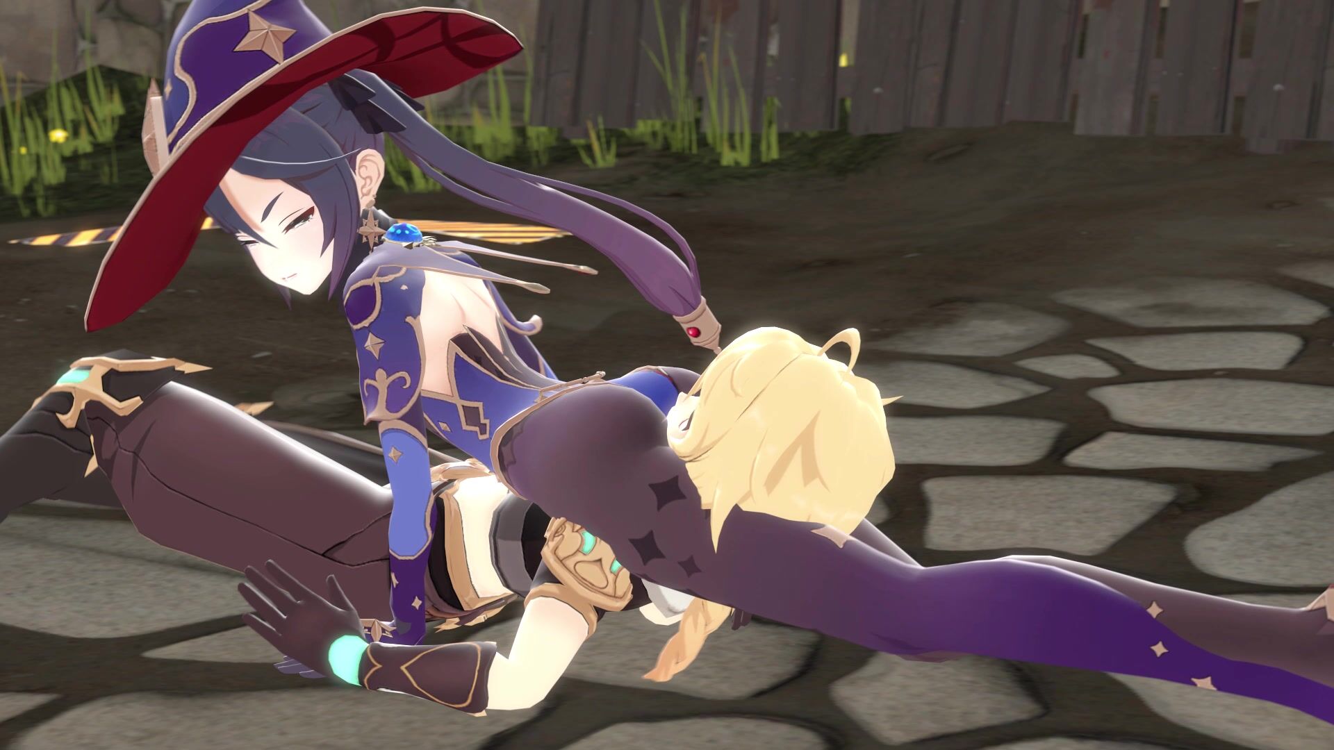 mona reverse headscissor normal