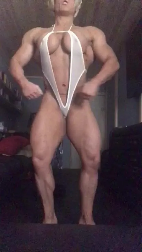 Lisa Cross white bathing suite