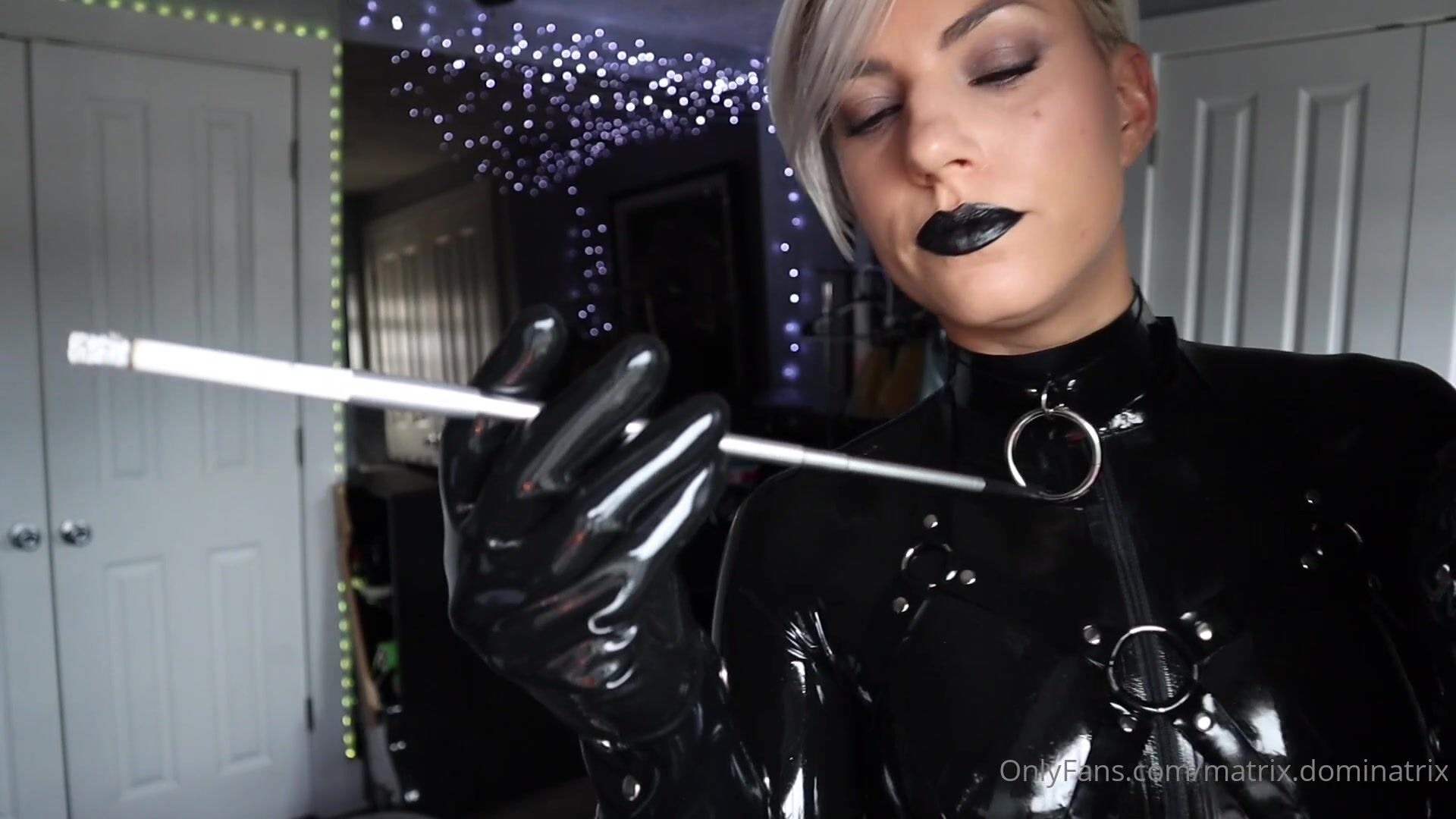 Mistress Trinity Latex Smoking