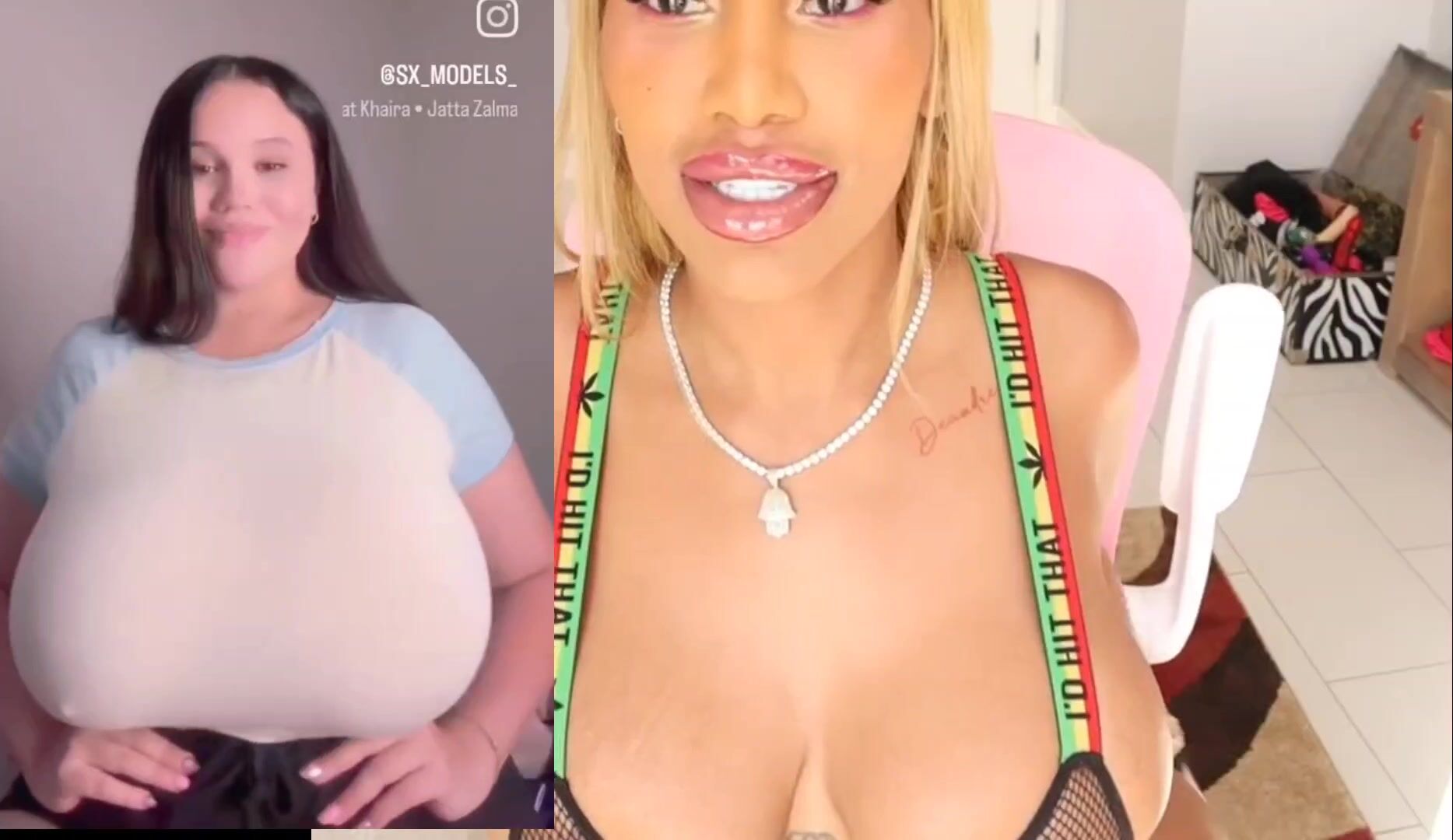 StrellaKat and friends splitscreen compilation Joi