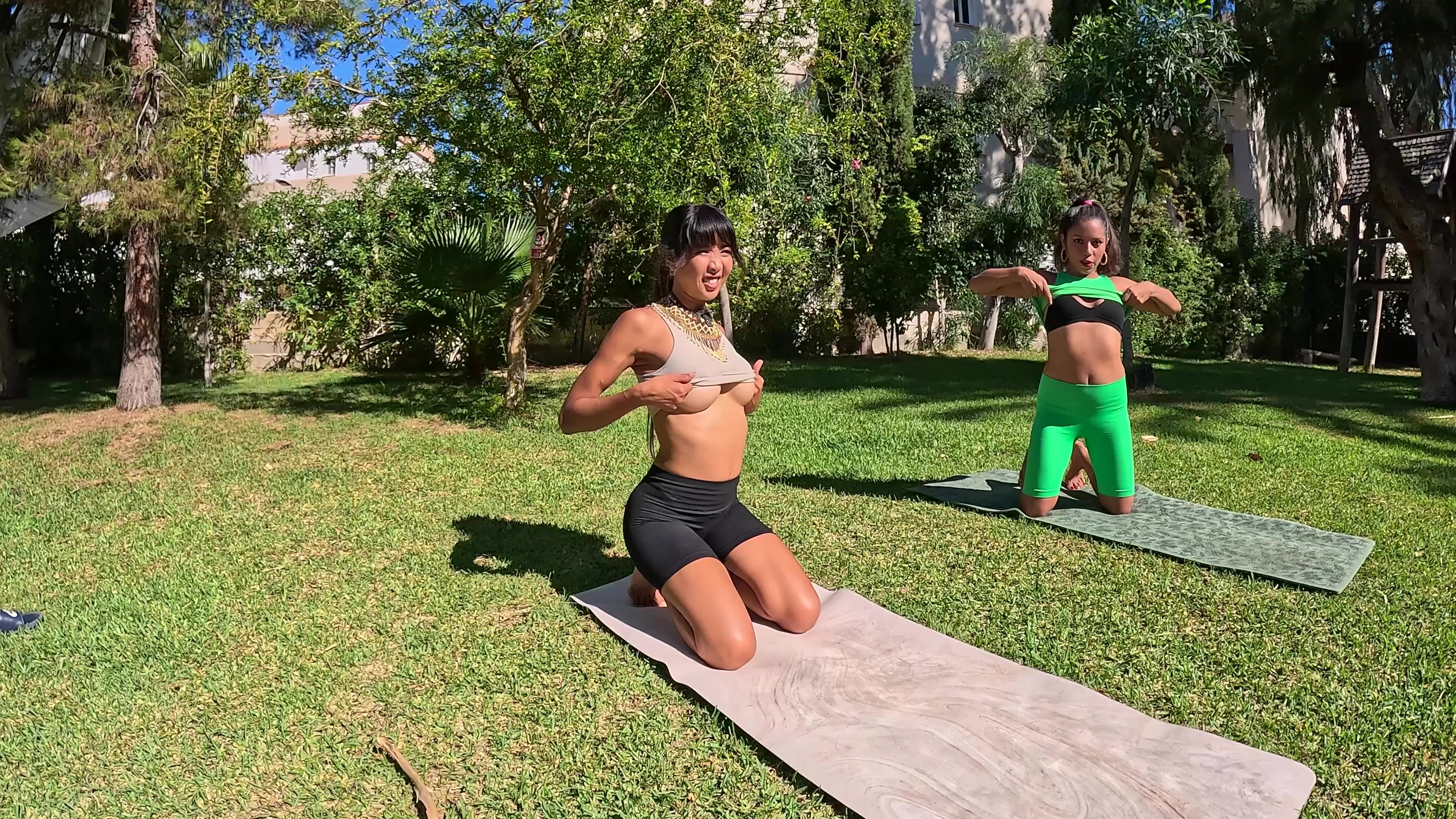 Daring Kiara_Dildo-Yoga-in-The-Park-with-My-Best-Friend