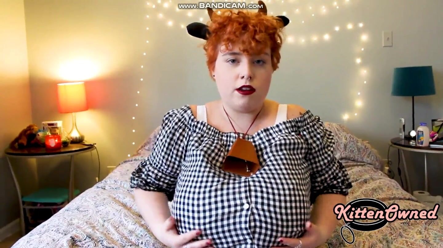 KittenOwned Big Breasted Milky Cow with Growing Tits