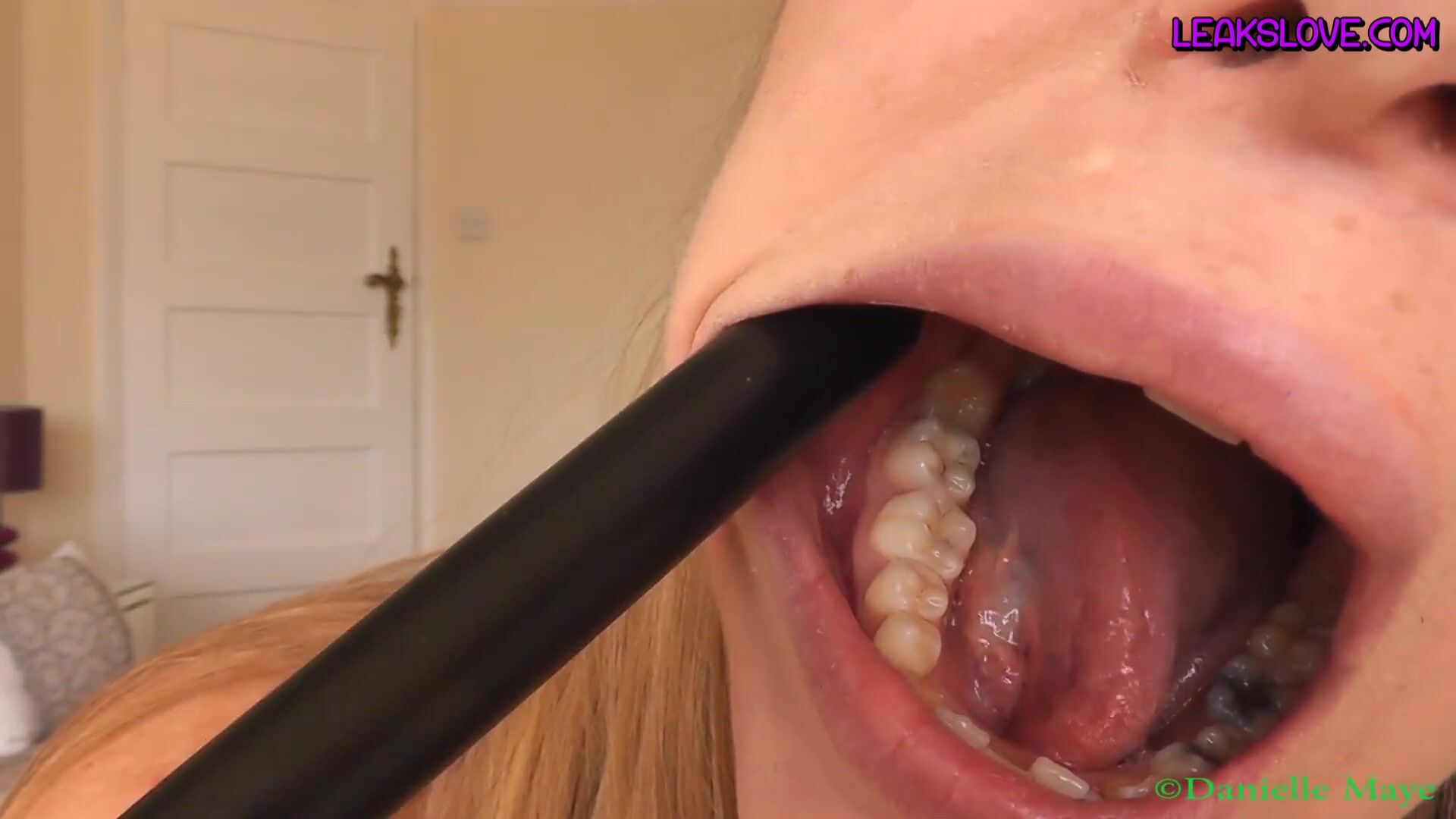 Danielle Maye mouth inspection