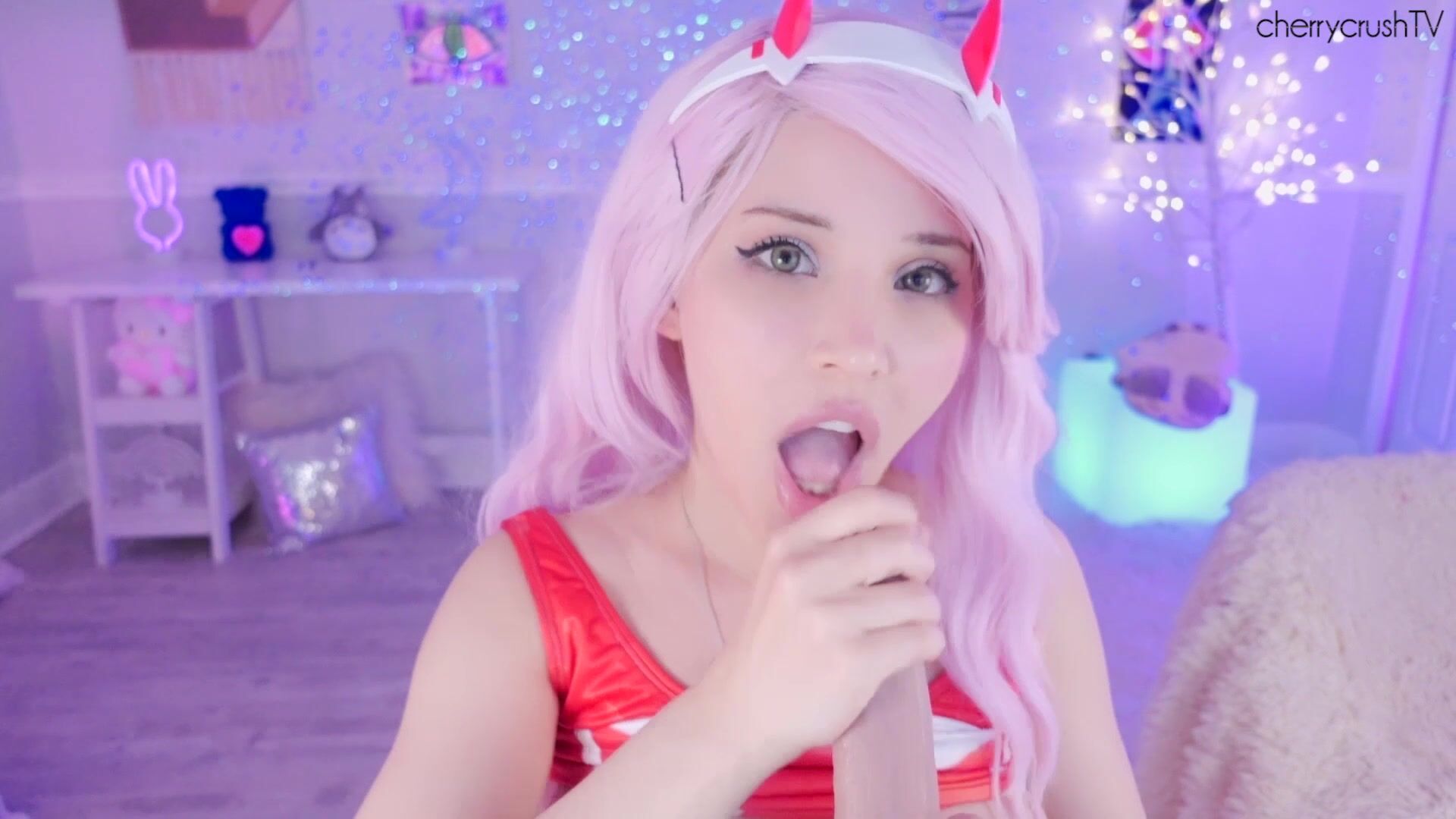 Cherry Crush - zero two cosplay blowjob and fuck machine