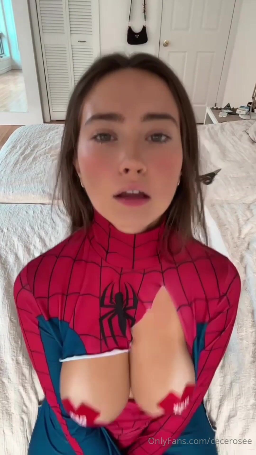 cece rose - spidergirl ahegao