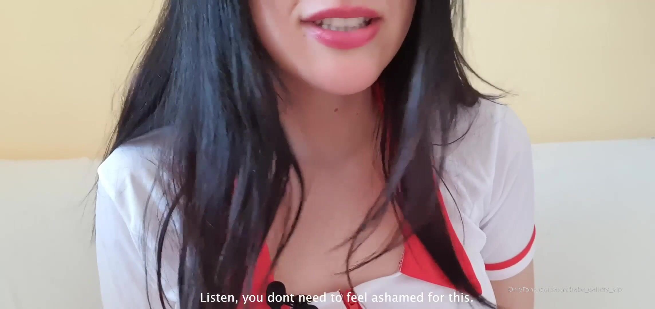 ASMRbabe German Nurse Handjob *English subtitle