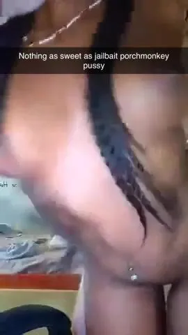 BWC Ebony Teen Doggystyle Raceplay W Slurs SC Caption