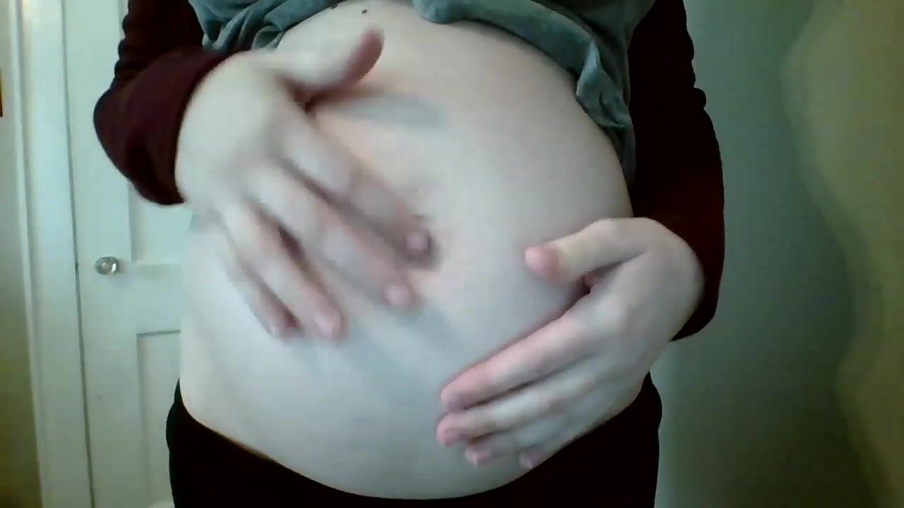 Laura Lovess Pregnant Belly rub