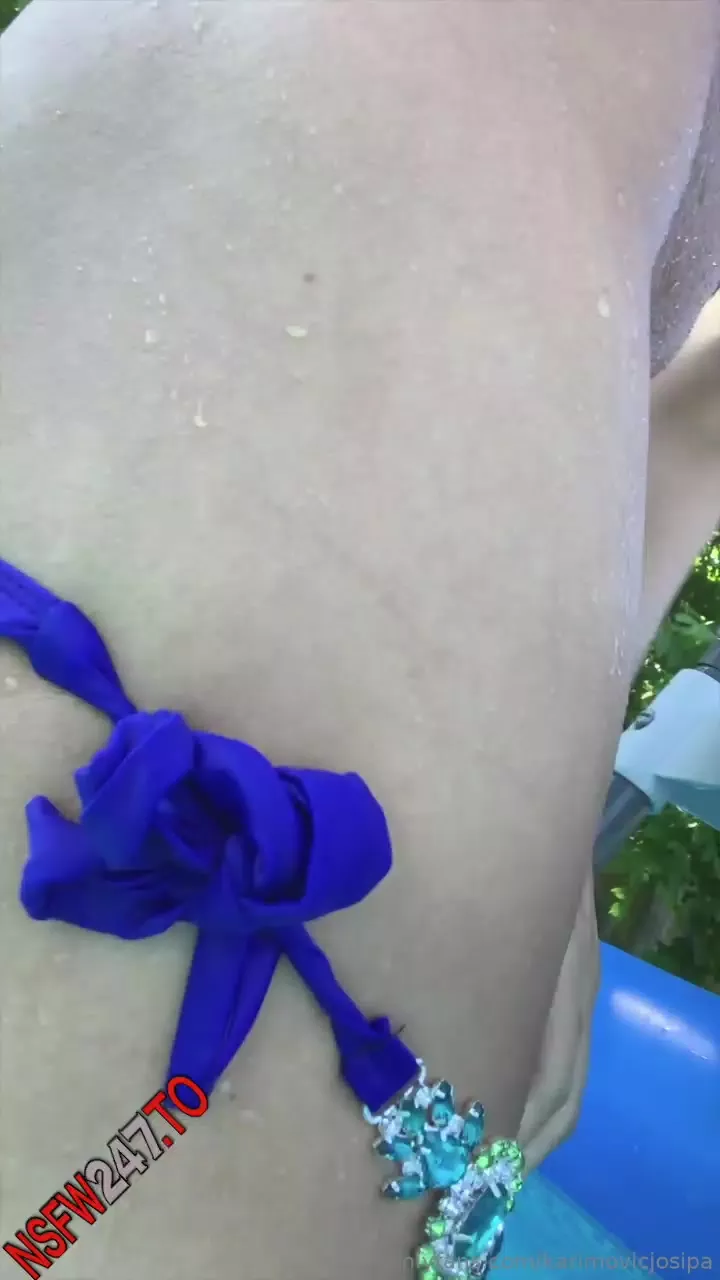 Josipa Karimovic quick tease in outdoor swimming pool porn videos