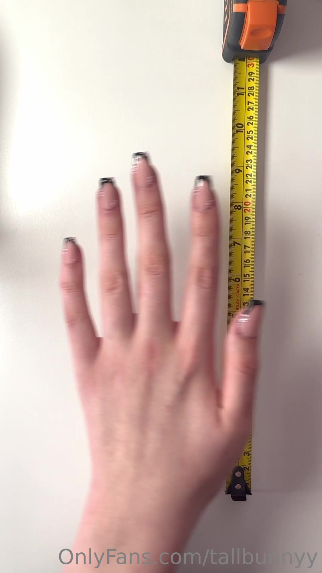 Tall Bunny measure hands