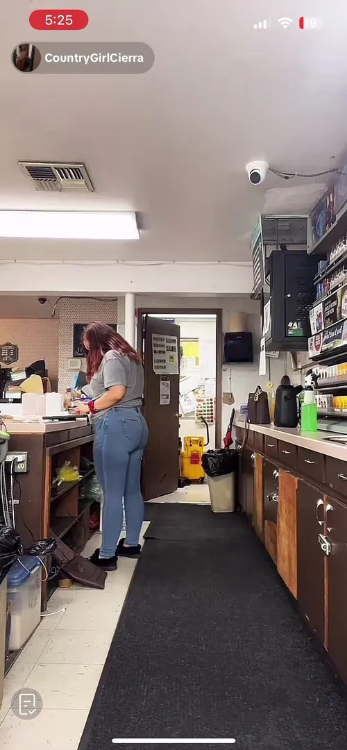 Cierra in jeans candid