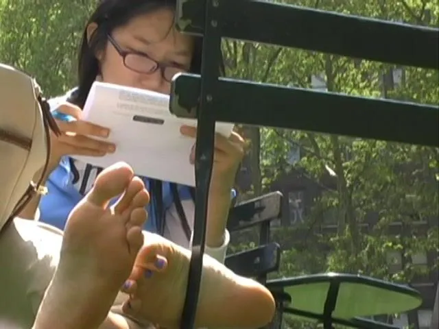 Tall Asian Size 11 Big Feet In Public