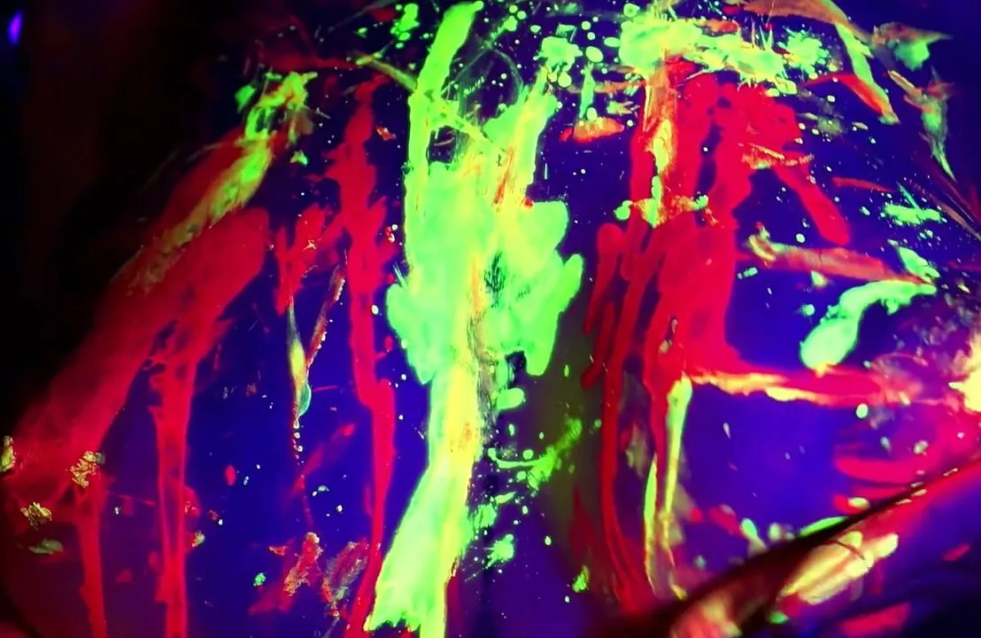 Merciabawden  - Topless Paint And Black Lights Upscaled