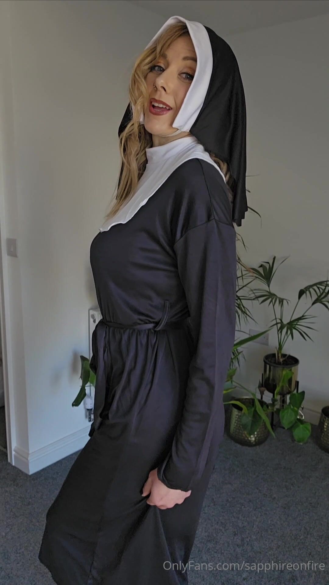 Sapphire Sexy Nun