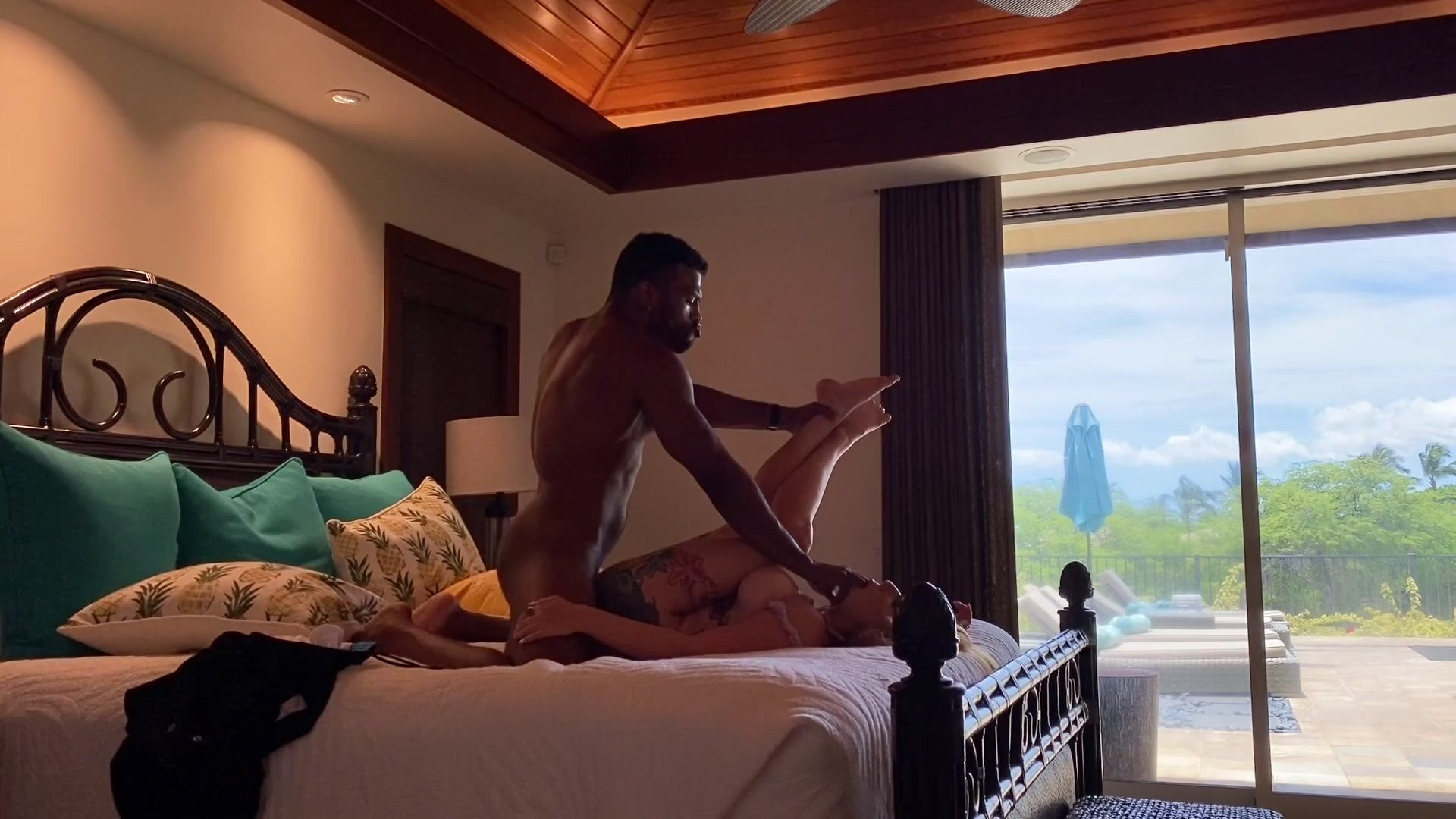 Coralia fuck in bed