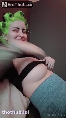 Pokket Topless Masturbation