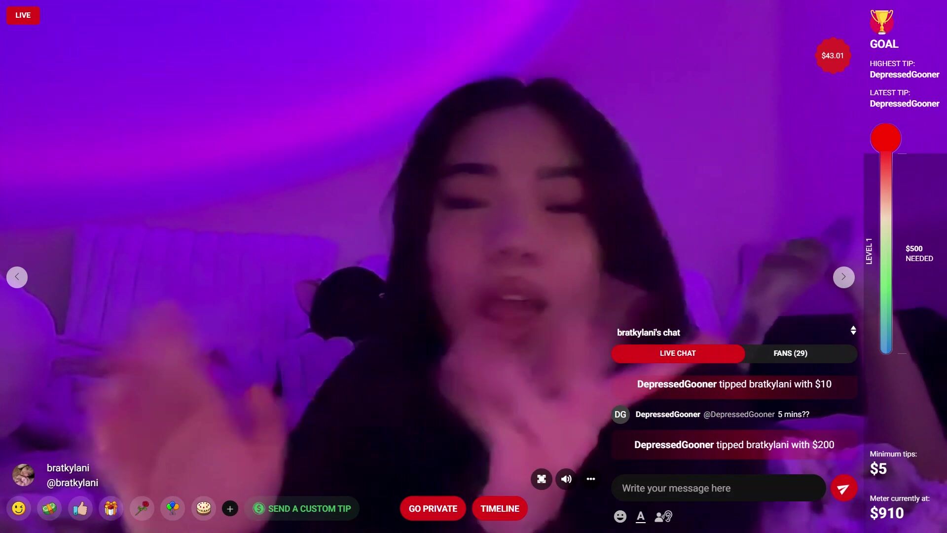 BratKylani LF Live